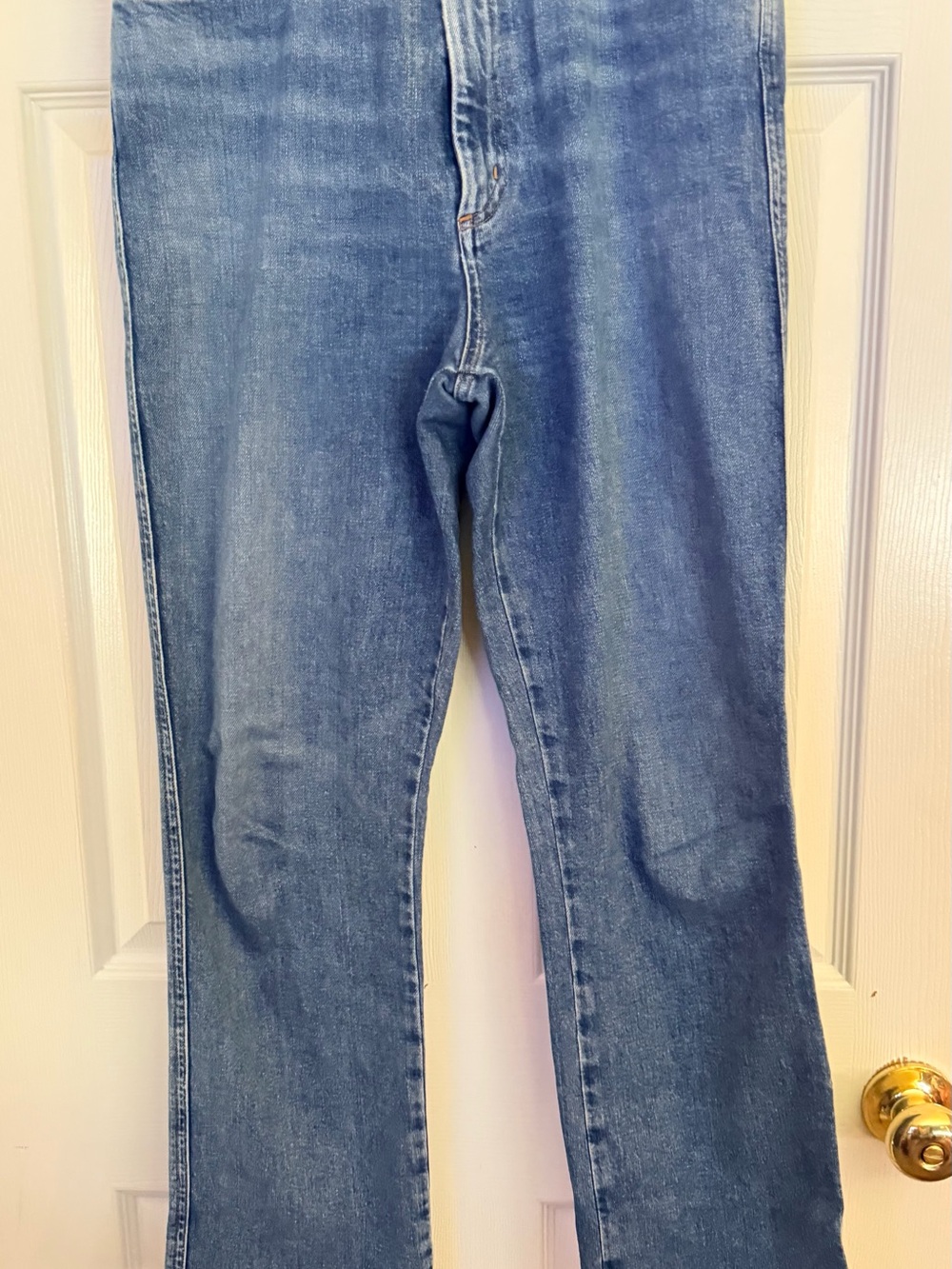 AGOLDE Pinch Waist High Rise Kick Jeans Women's Blue Denim Jeans